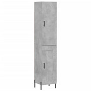 Buffet credenza cassettiera armadio mobile contenitore organizer cucina soggiorno salotto alto 34,5 x 34 x 180 cm legno ingegnerizzato grigio 02_0034311