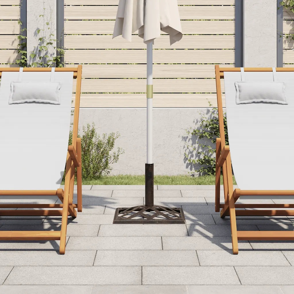 Base per Ombrellone Bronzo 44x44x31 cm in Ghisa CFW6223780