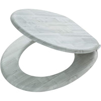 Tiger titan sedile per wc, mdf, grigio, 37x44x4 cm