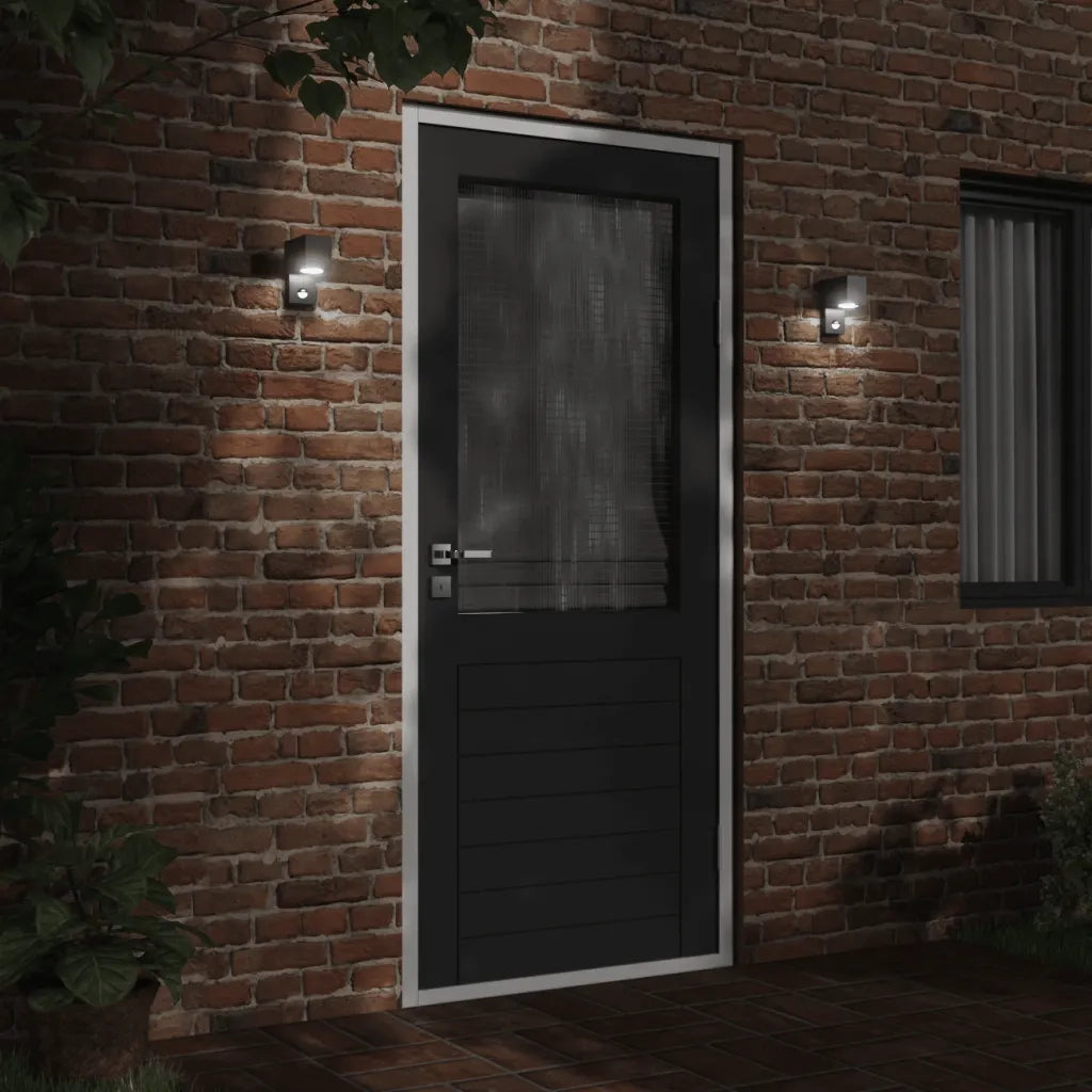 Applique con Sensore Nera in Alluminio Pressofuso CFW1810160