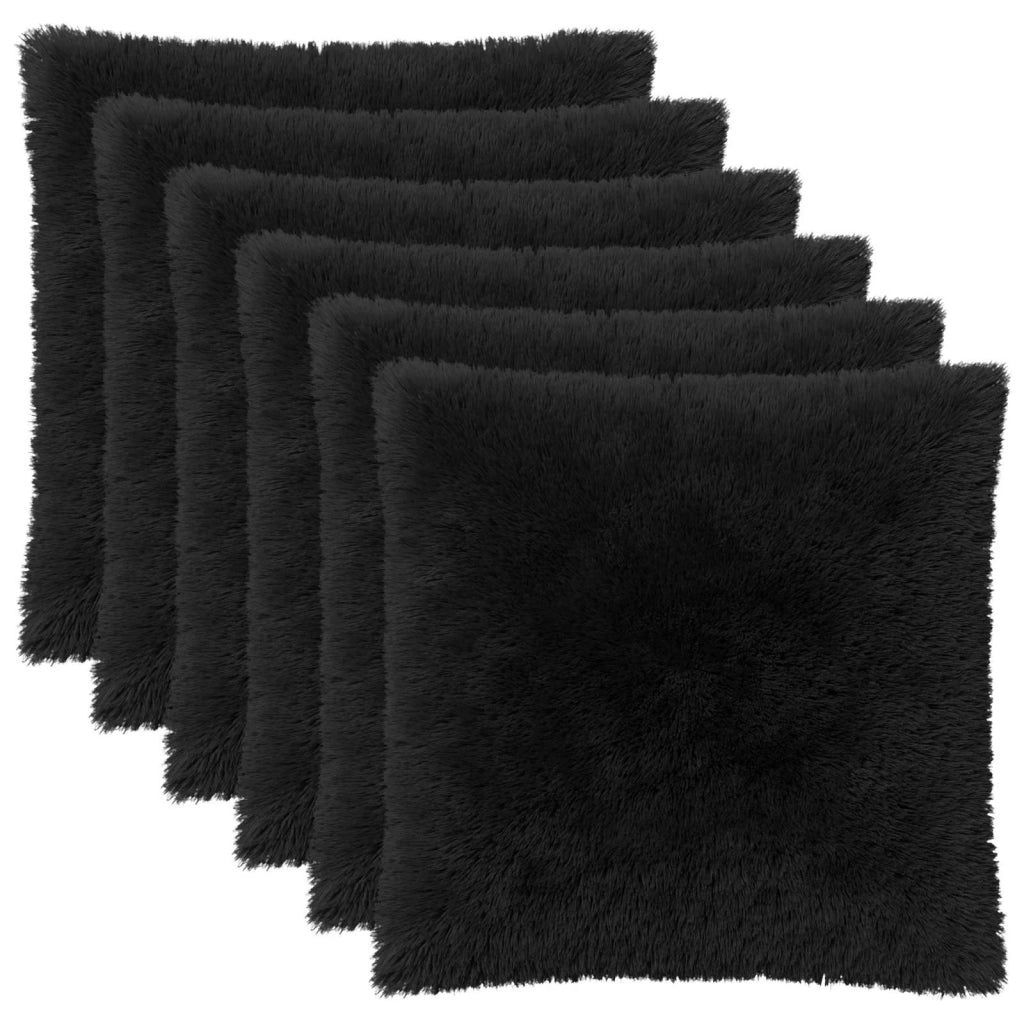 Federa 6 pcs HEERLEN Nero 80 x 80 cm Fleece PV 913726