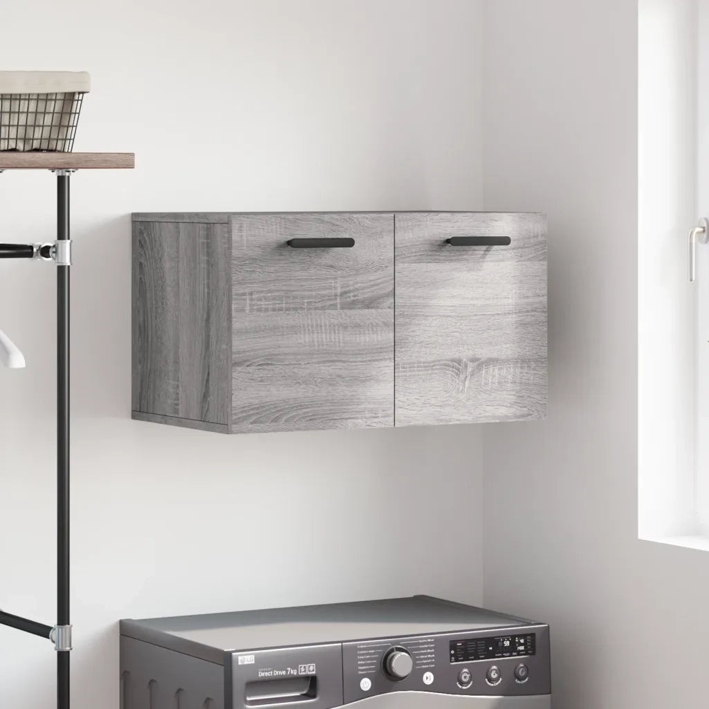 Armadietto a Muro | Mobile a Parete Grigio Sonoma 60x36,5x35cm in Legno Multistrato