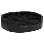 Lettino per Cani Nero 99x89x21 cm in Peluche e Similpelle CFW9666596