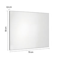 Specchio filolucido 60x80 cm reversibile 3151 serie Gedy HENRY Spazzolato