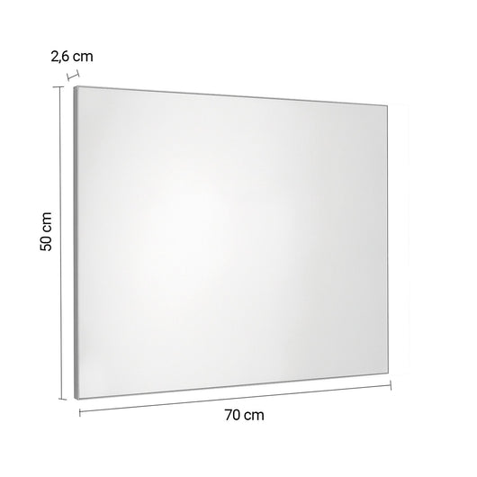 Specchio filolucido 60x80 cm reversibile 3151 serie Gedy HENRY Spazzolato
