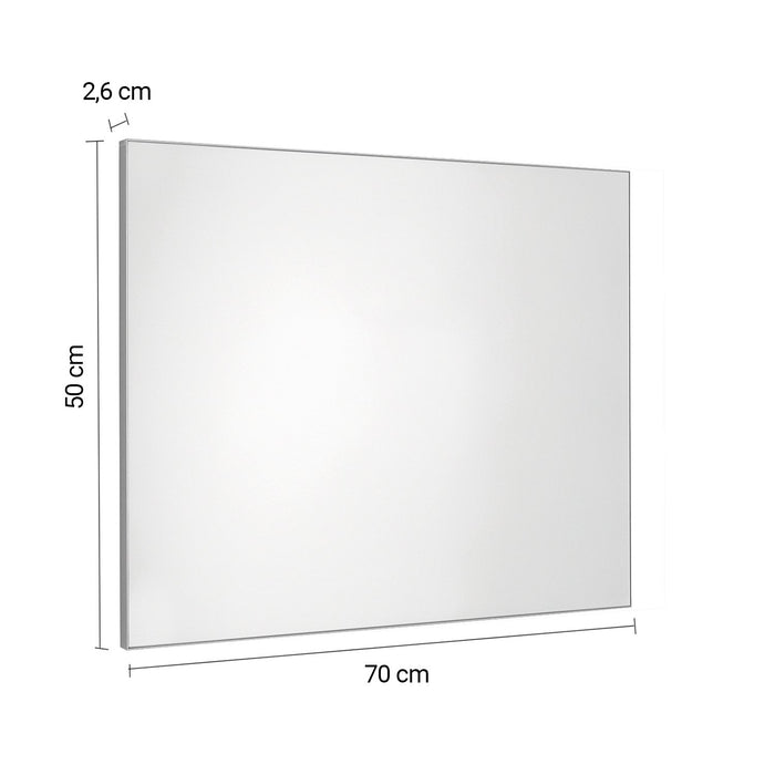 Specchio filolucido 60x80 cm reversibile 3151 serie Gedy HENRY Spazzolato
