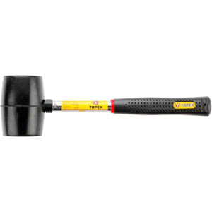 Topex 02a305 mazzuola in gomma 4 450 g, manico metallico