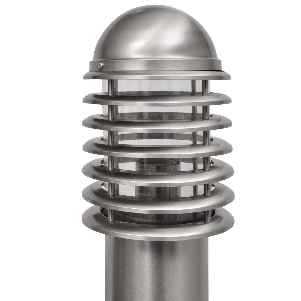 Paletto da giardino per esterno in acciaio inox 60 watt luminoso decoro 2402053