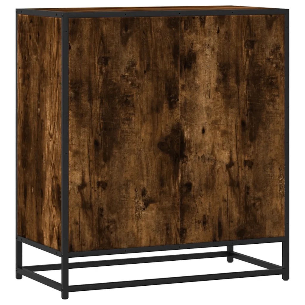 Credenza Rovere Fumo 68x35x76 cm in Legno Multistrato 849001