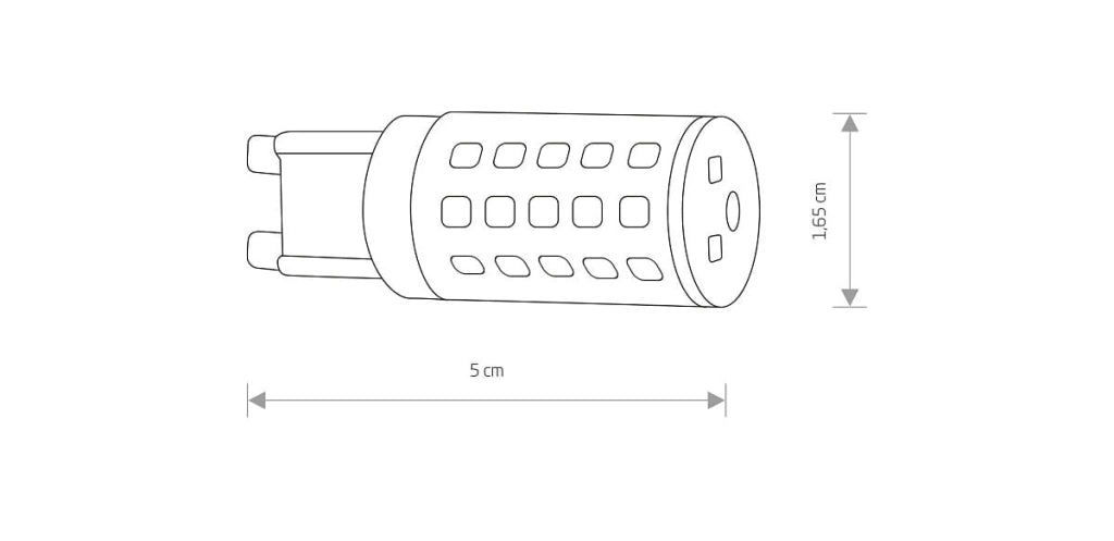 Lampadina LED G9 capsula 4W 3000K 380lm Nowodvorski 7503