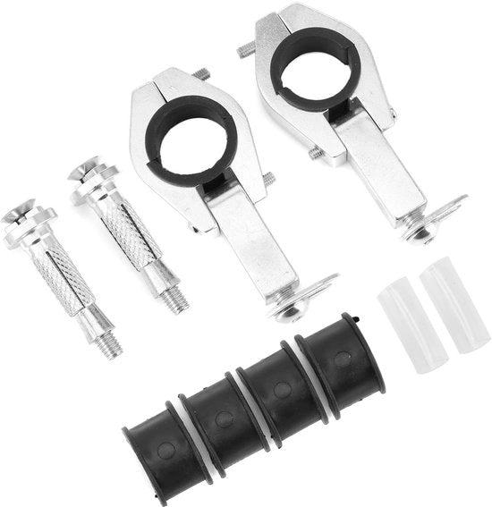 Bevestigone per protezione del volante - Kit di montaggio - Chiusura per protezione delle mani - Adatto per sterzo da 28 mm - Incluso guanto in gomma - Migliora le prestazioni di guida - Beugola per motori