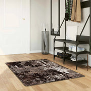 Runner Tappeto MARSA Nero 80 x 100 cm Poliestere e PVC