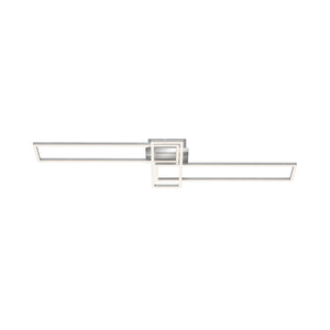 Applique Moderna Frame Metallo Cromo Led Integrato 51W Da 2700 A 5000K