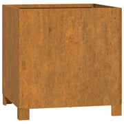 Aiuola rialzata/fioriera con gambe finitura ruggine 42 x 40 x 43 cm acciaio corten marrone 02_0038179