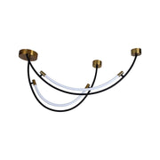 Lampada sospensione LED 4000K Ø100 nero oro V-TAC VT-7826