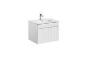 Set mobili bagno 80 cm con lavabo per mobile SKY Iconic White 80 cm