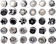 Maglione da Donna con Broche e Bottone - 30 Pezzi di Bottone a Piatto con Perla per Abbigliamento - Decorazioni per Abbigliamento e Cappello DIY