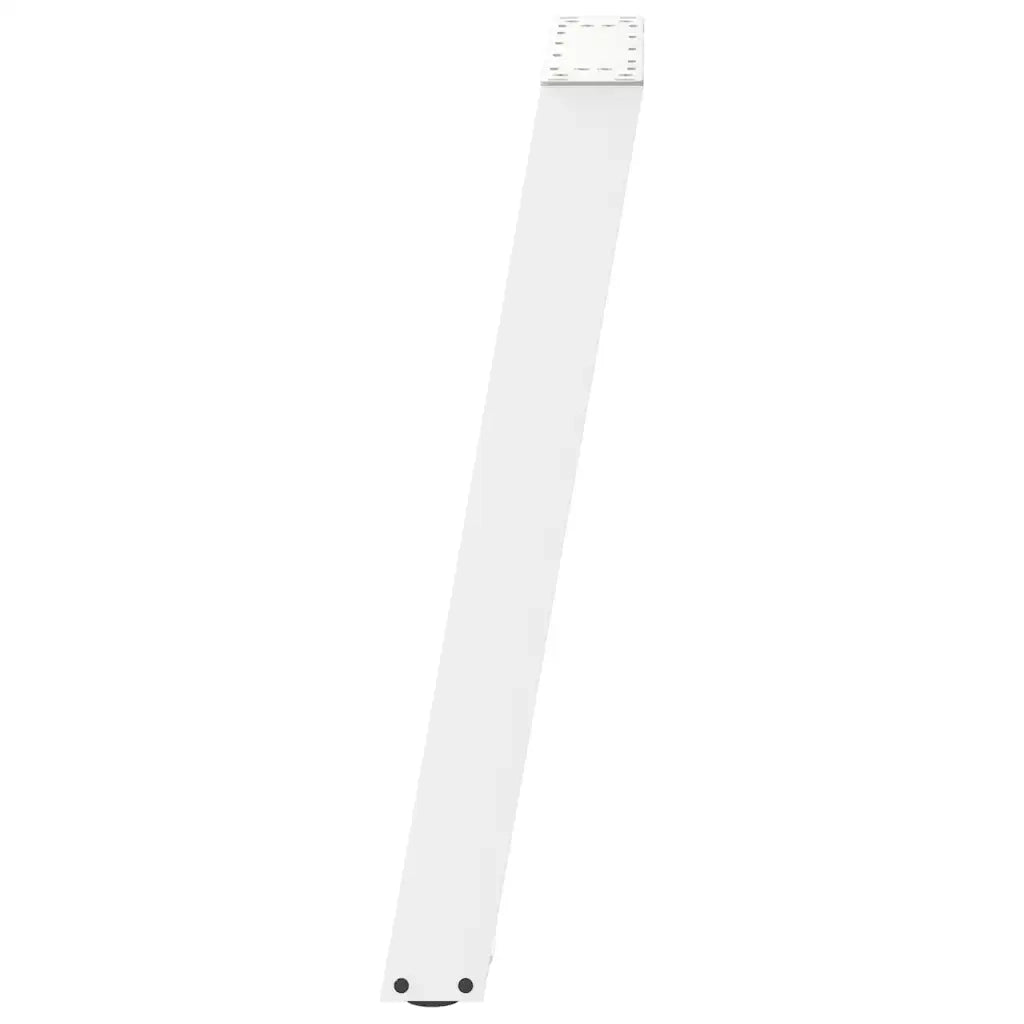 Gambe per tavolo consolle a forma di U 2 pz bianche 38x(72-73) cm in acciaio 4012781