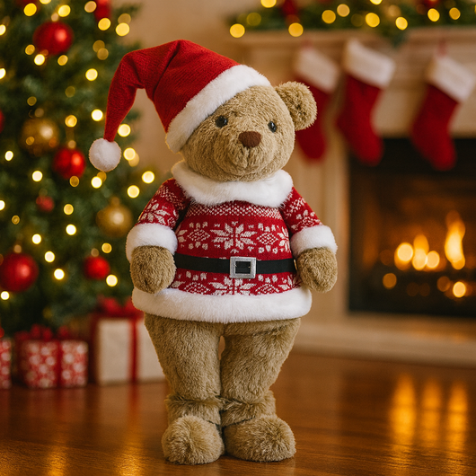 ORSO NATALIZIO H50 DUE MODELLI ASSORTITI