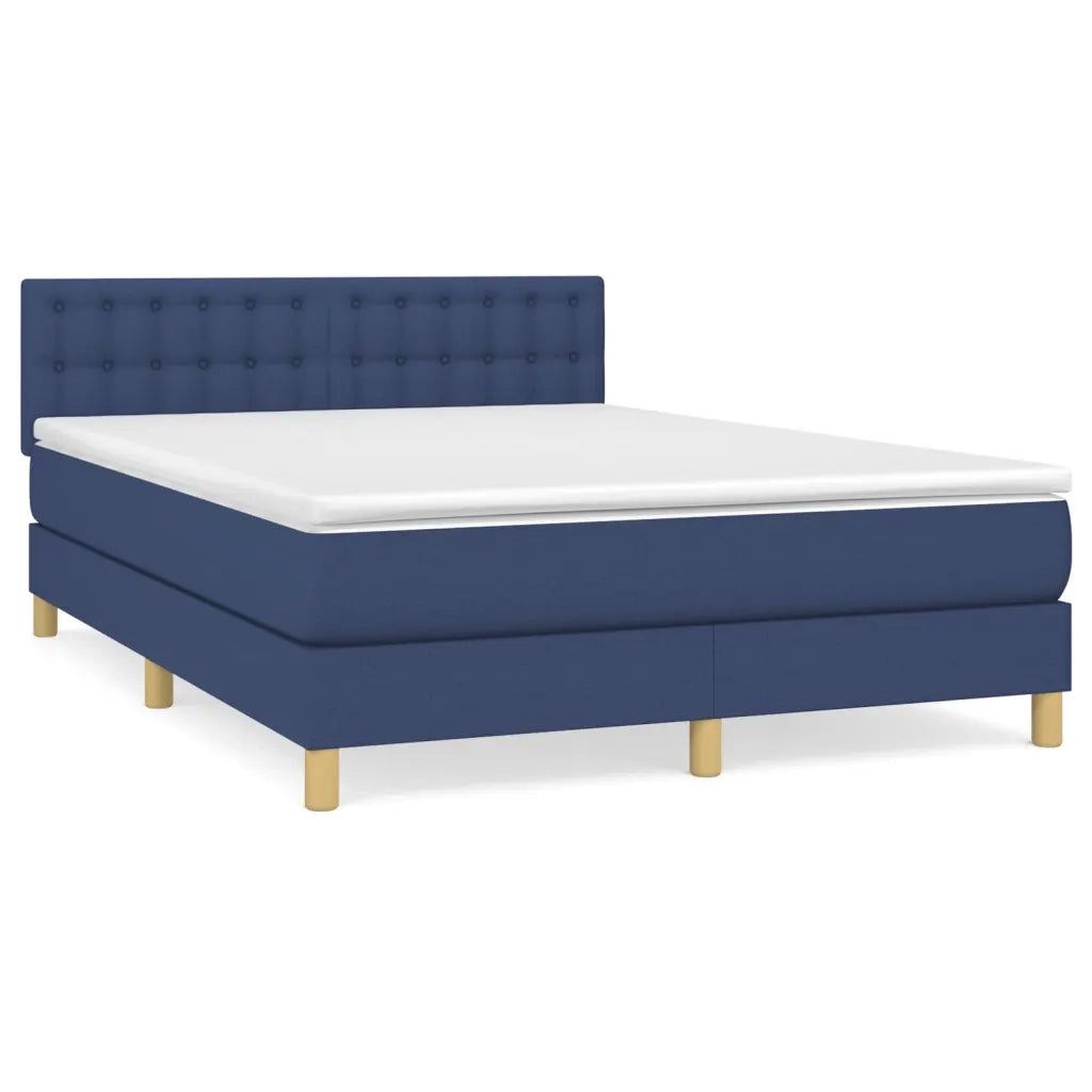 Giroletto a Molle con Materasso Blu 140x190 cm in Tessuto 3140935