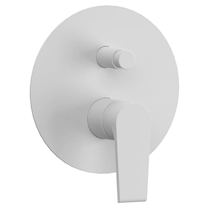 Miscelatore incasso doccia con deviatore Rubinetterie Mariani linea Artic Bianco opaco