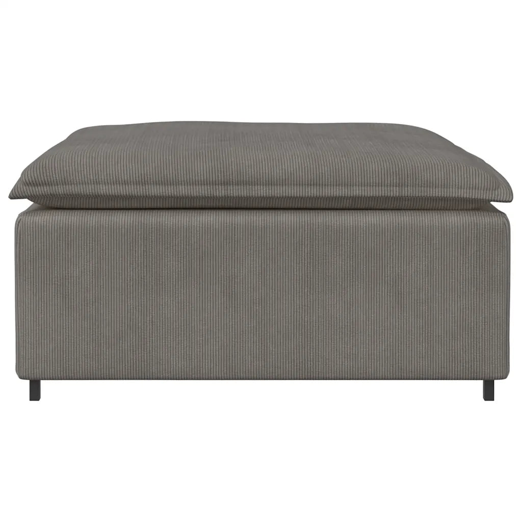 Divano da Giardino-Modulo Poggiapiedi Divano Modulare Grigio Chiaro 100x100x48 cm 563020