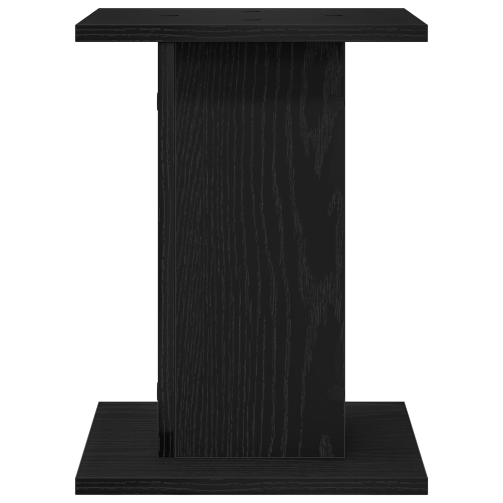 Supporto per piante  2 pezzi Rovere Nero 30x30x40 cm Legno ingegnerizzato