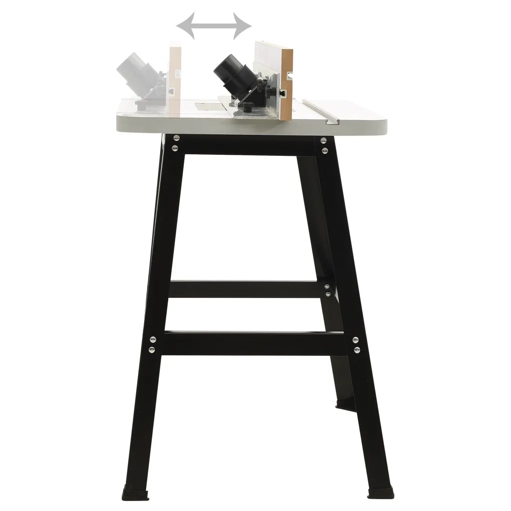 Tavolo Router in Acciaio e MDF 81x61x88 cm 147836