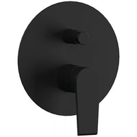 Miscelatore incasso doccia con deviatore Rubinetterie Mariani linea Artic Nero opaco