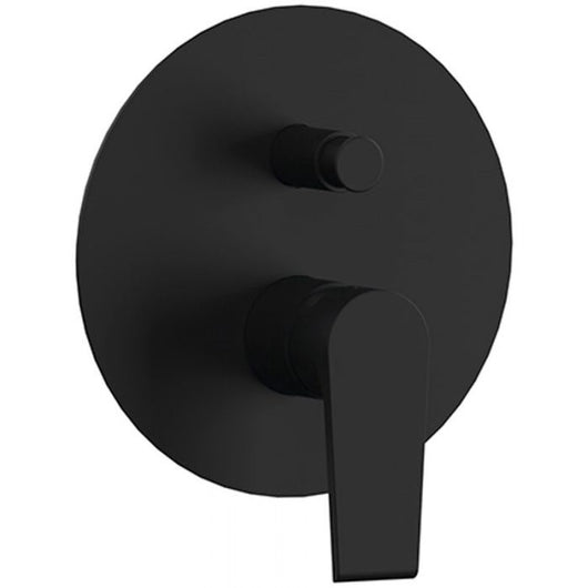 Miscelatore incasso doccia con deviatore Rubinetterie Mariani linea Artic Nero opaco