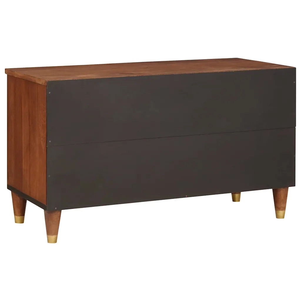 Mobile TV-Credenza per TV Marrone 80 x 33,5 x 46 cm Legno di mango massello 556236