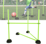FIVMEN Agility Hostens, set di barre per allenamento e slalom, per hobby, cavallo, ostacoli per rimbalzo, dribbling e agilità, verde