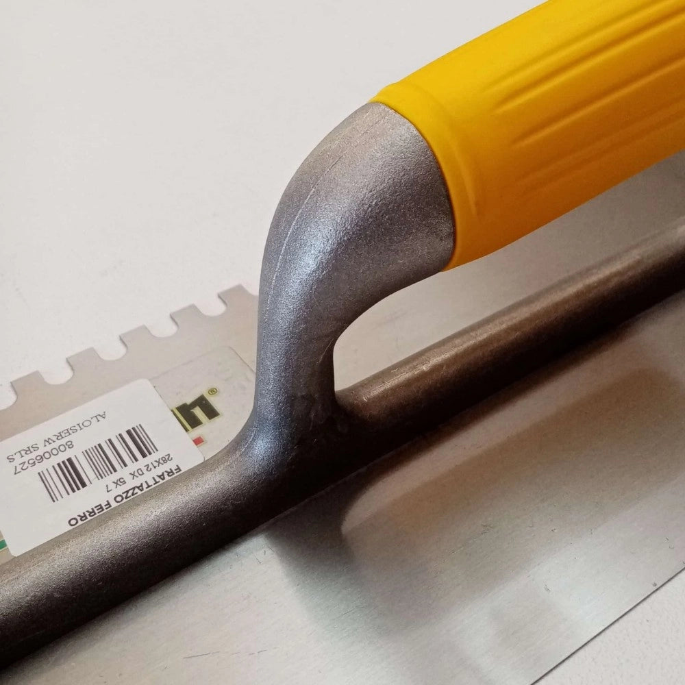 Australian 28x12cm dente 5x7mm destro frattone frattazzo dentato in ferro per colla