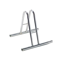 Andrys Rastrelliera Bici 1 Posto Alto Modulabile Acciaio Zincato Argento