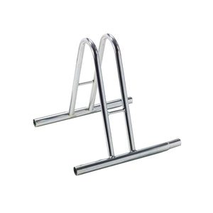 Andrys Rastrelliera Bici 1 Posto Alto Modulabile Acciaio Zincato Argento