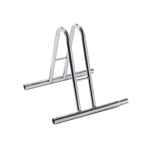 Andrys Rastrelliera Bici 1 Posto Alto Modulabile Acciaio Zincato Argento