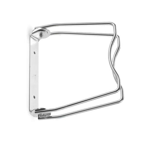 Andrys Porta Biciclette a Parete Regolabile 1 Posto Zincato Argento