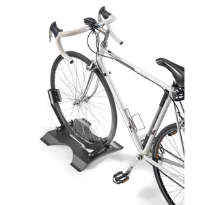 Andrys Rastrelliera Bici 1 Posto con Piedini Ruote 4cm 40x45x30 Nero
