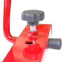 Andrys Porta Bici Parete Pieghevole 1 Posto 2 Braccia Rosso 45x7x8