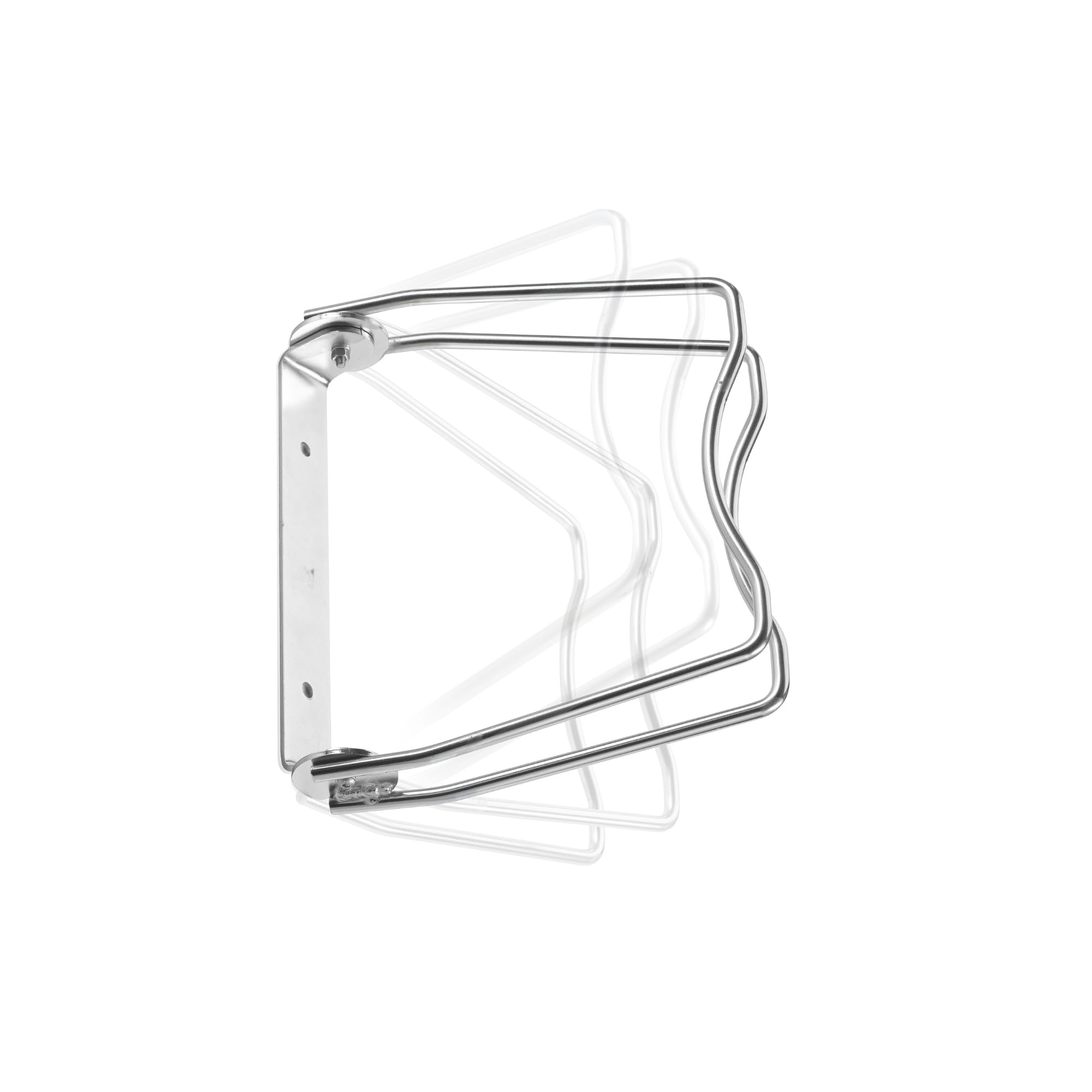 Andrys Porta Biciclette a Parete Regolabile 1 Posto Zincato Argento