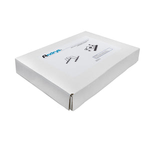 Andrys Rastrelliera Bici 1 Posto Smontabile con Tappi PVC Nero Verniciato