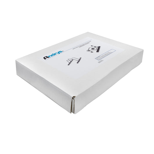 Andrys Rastrelliera Bici 1 Posto Smontabile con Tappi PVC Nero Verniciato