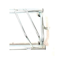 Andrys Rastrelliera Biciclette 3 Posti Inclinato con Tappi - Argento