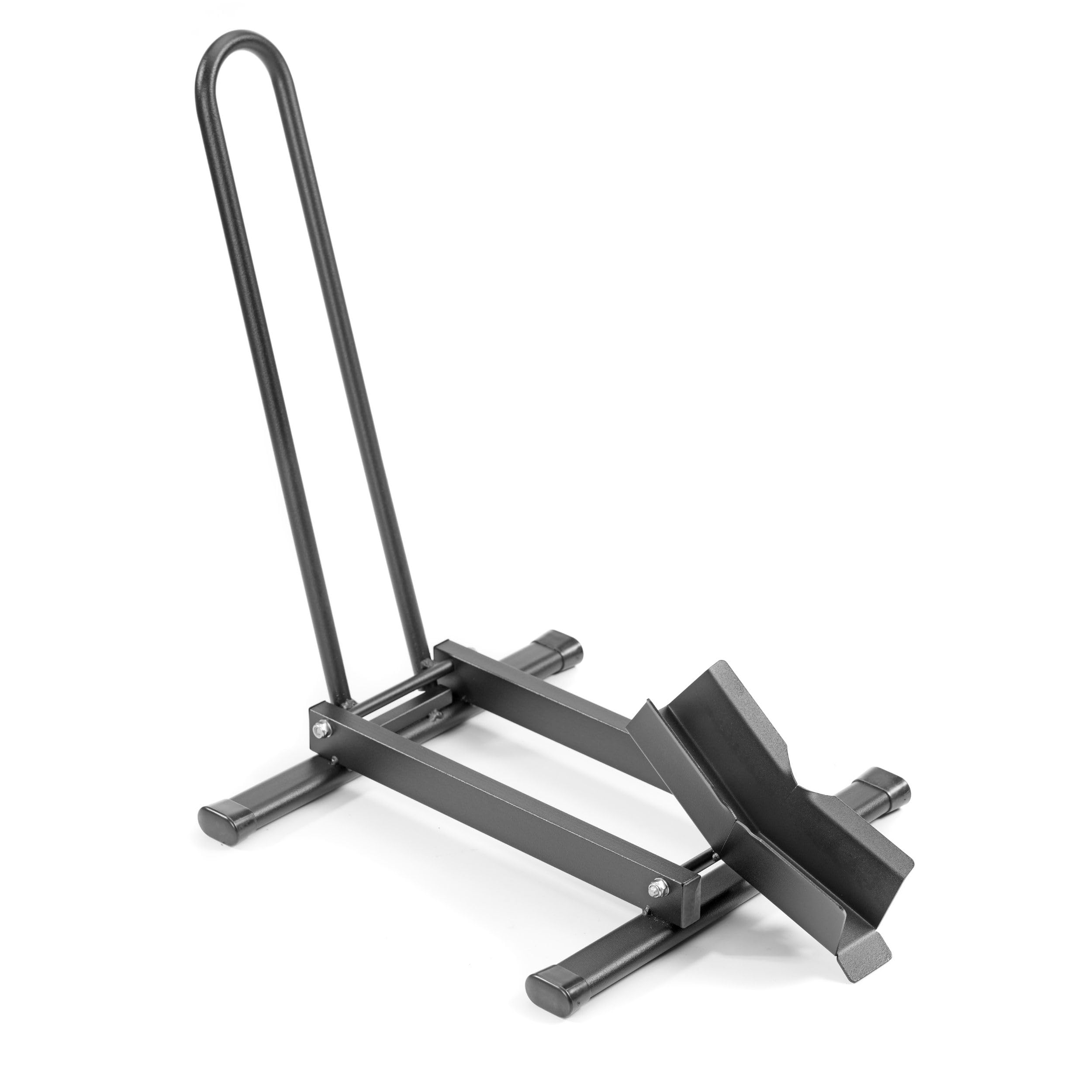 Andrys Rastrelliera Bici 1 Posto con Tappi Ruote 7,5cm 40x43x60 Nero