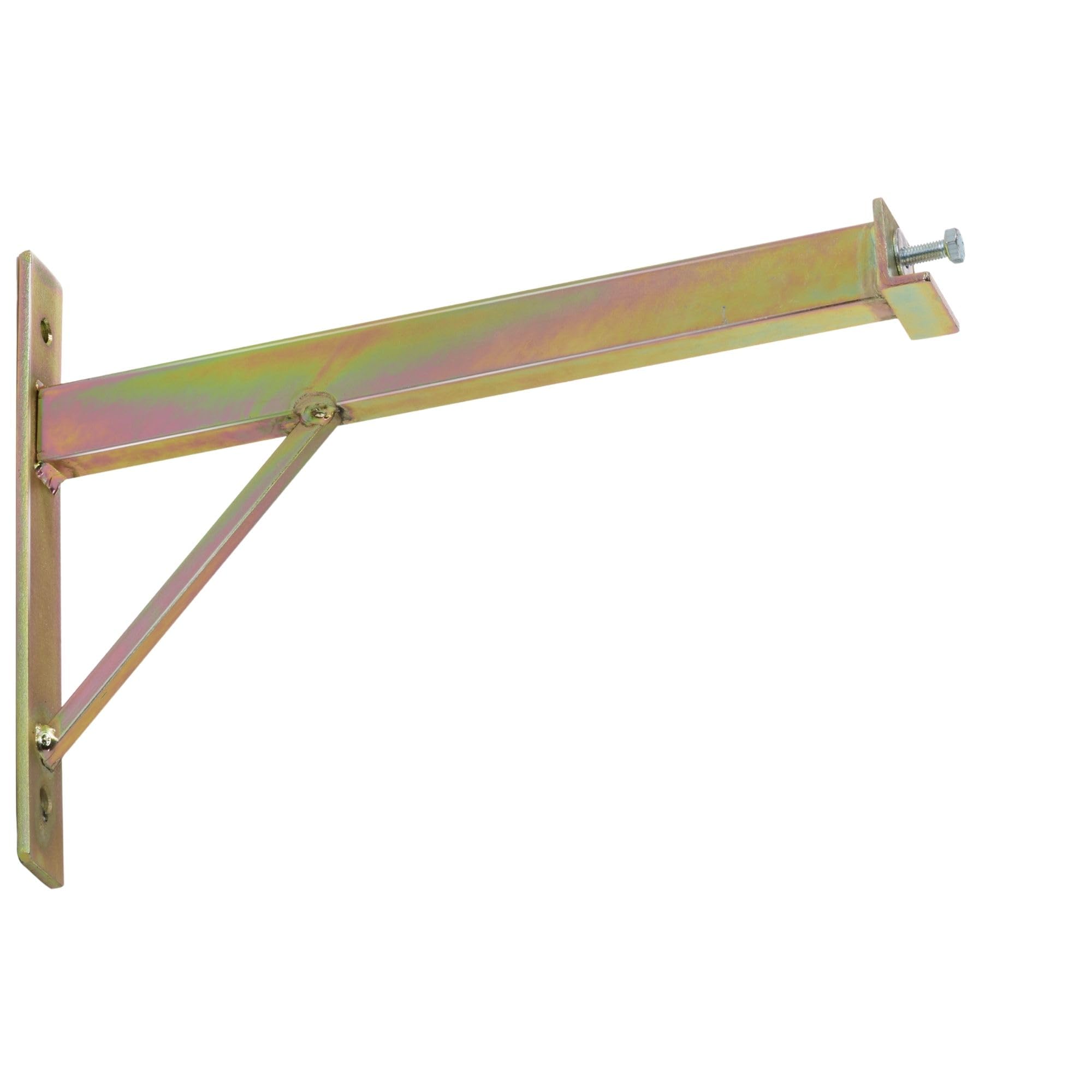 Andrys Porta Bici Parete 2 Posti Smontabile con Staffa Zincato Oro