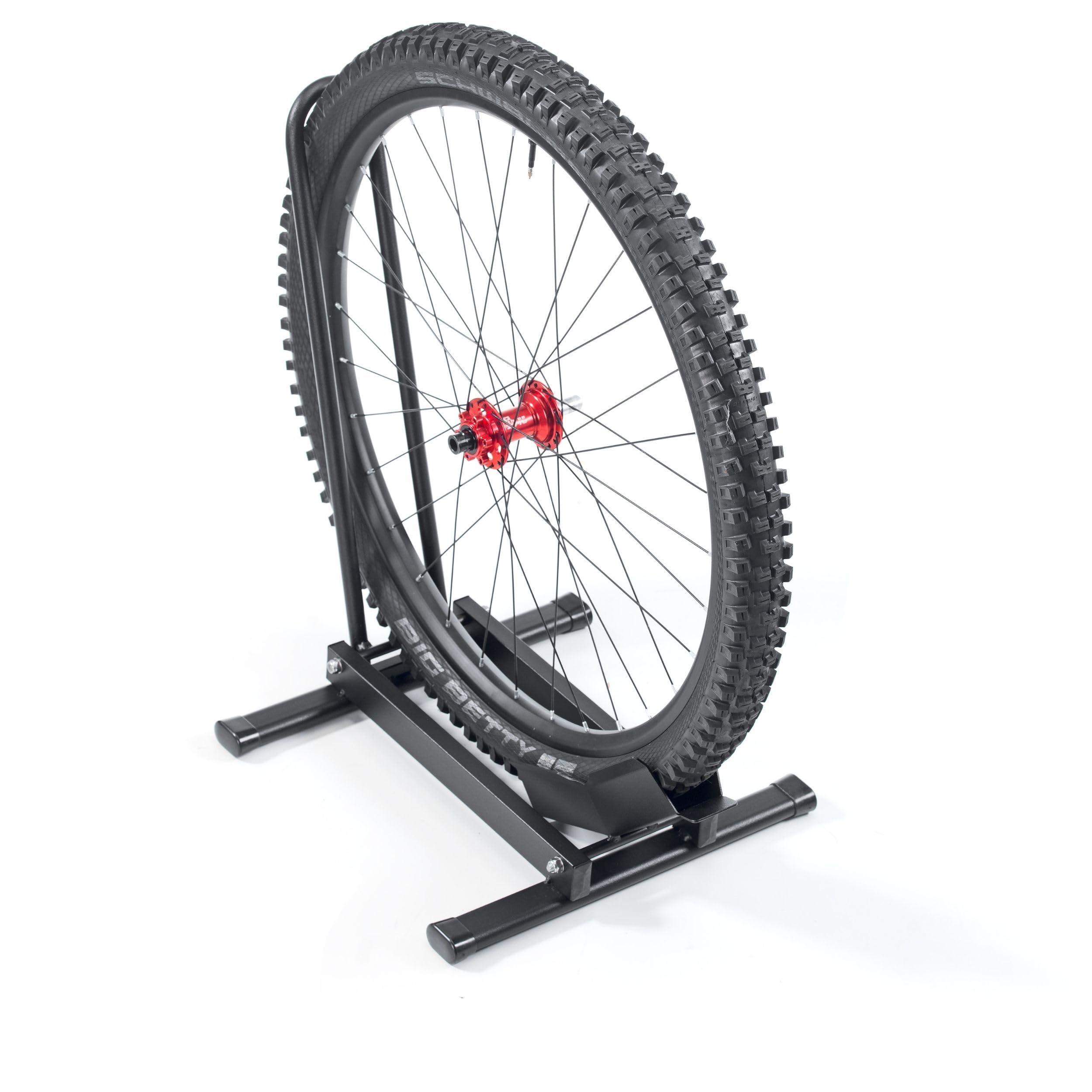 Andrys Rastrelliera Bici 1 Posto con Tappi Ruote 7,5cm 40x43x60 Nero