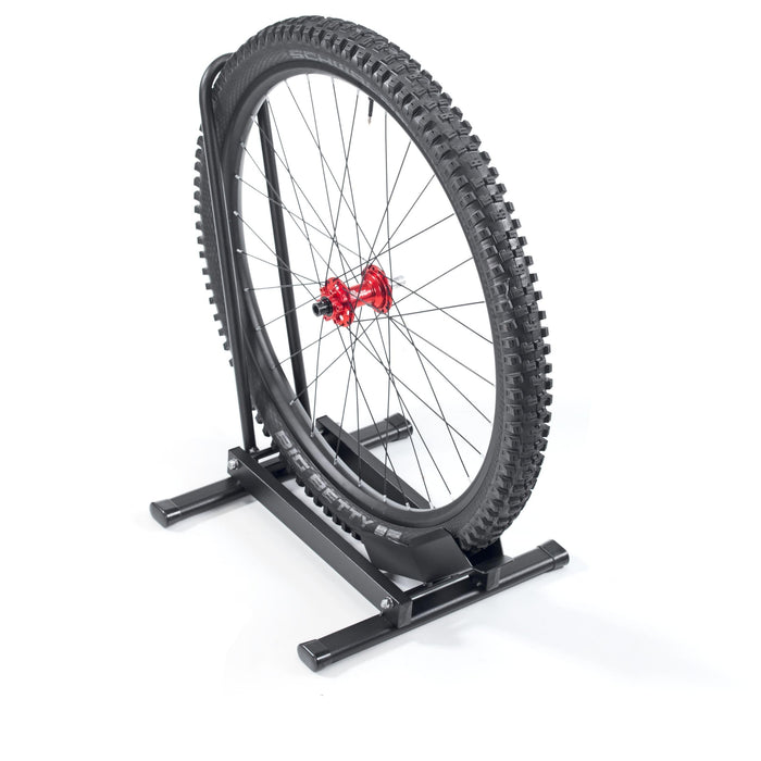Andrys Rastrelliera Bici 1 Posto con Tappi Ruote 7,5cm 40x43x60 Nero