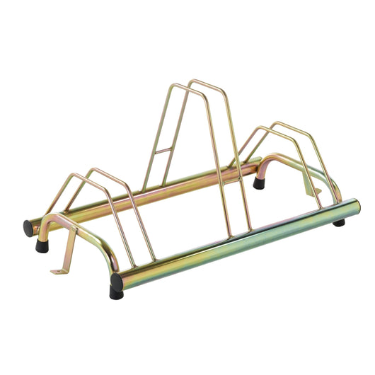 Andrys Porta Bici 3 Posti con Staffa a Terra - Posteggio Alto e Basso - Oro