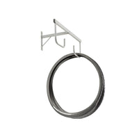 Andrys Espositore Porta Copertoni Bici a Parete - 2 Posti Verniciato Grigio