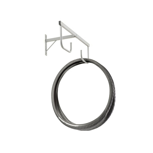 Andrys Espositore Porta Copertoni Bici a Parete - 2 Posti Verniciato Grigio